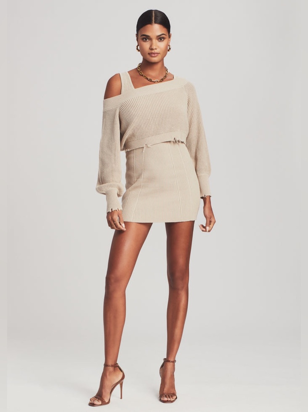 NWT SER.O.YA Janelle Sweater Dress Set Ivory Small | Retails $220 (Retrofête)
